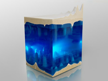 CAVERNA - Acrylic glass sculpture by LO Contemporary - view 3